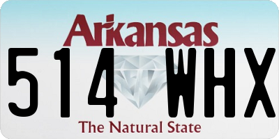 AR license plate 514WHX
