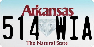 AR license plate 514WIA