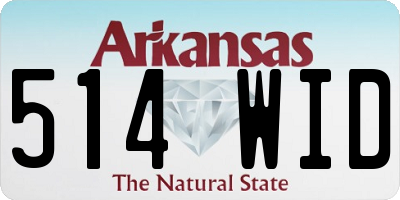 AR license plate 514WID