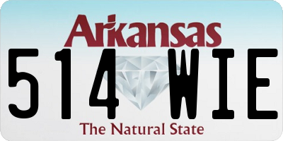 AR license plate 514WIE