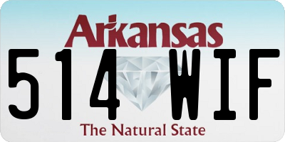 AR license plate 514WIF