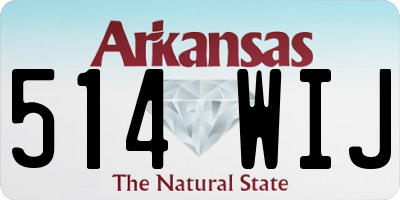 AR license plate 514WIJ