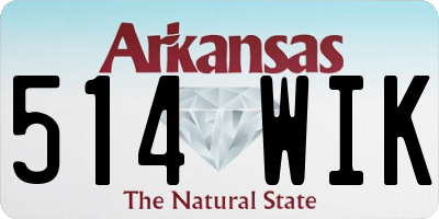 AR license plate 514WIK