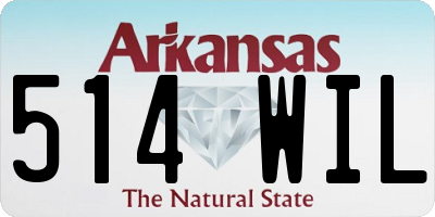 AR license plate 514WIL