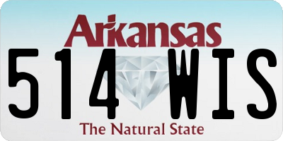 AR license plate 514WIS