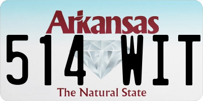 AR license plate 514WIT