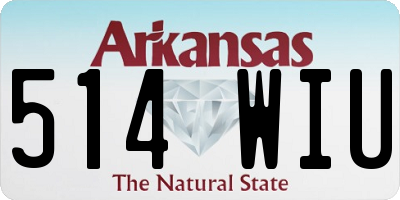 AR license plate 514WIU