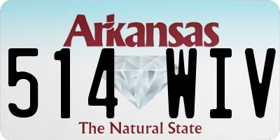 AR license plate 514WIV