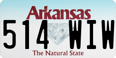 AR license plate 514WIW