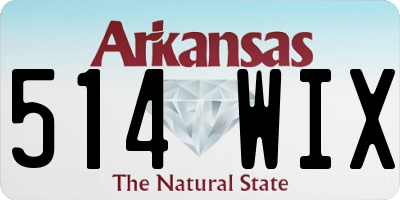 AR license plate 514WIX
