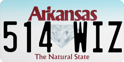 AR license plate 514WIZ