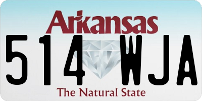 AR license plate 514WJA