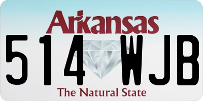 AR license plate 514WJB
