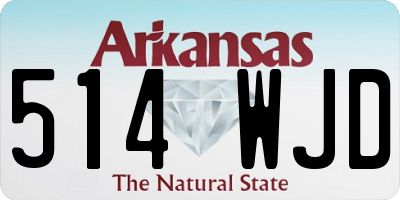 AR license plate 514WJD