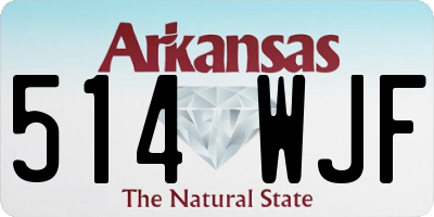 AR license plate 514WJF