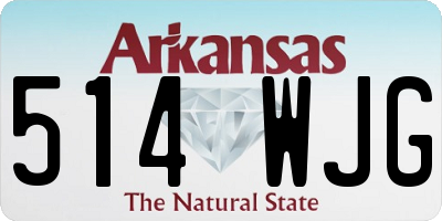 AR license plate 514WJG