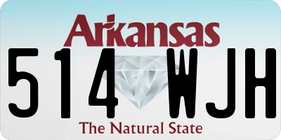AR license plate 514WJH