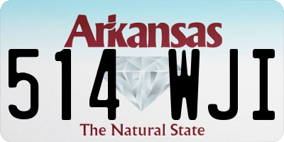 AR license plate 514WJI