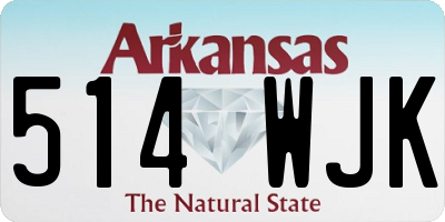 AR license plate 514WJK