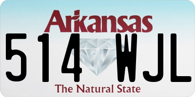 AR license plate 514WJL