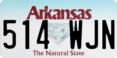 AR license plate 514WJN