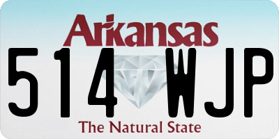 AR license plate 514WJP
