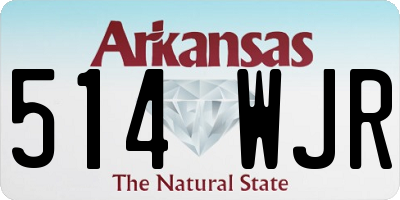 AR license plate 514WJR