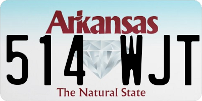 AR license plate 514WJT