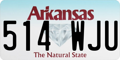 AR license plate 514WJU