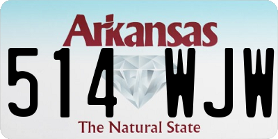 AR license plate 514WJW