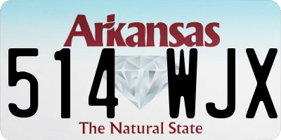AR license plate 514WJX