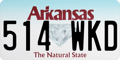 AR license plate 514WKD