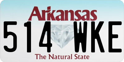 AR license plate 514WKE