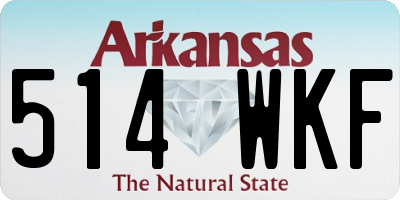 AR license plate 514WKF