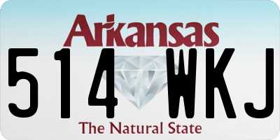 AR license plate 514WKJ