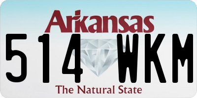 AR license plate 514WKM