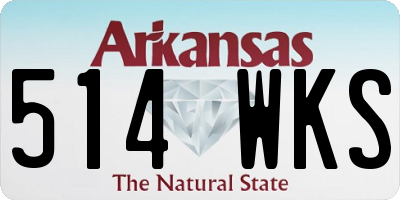 AR license plate 514WKS