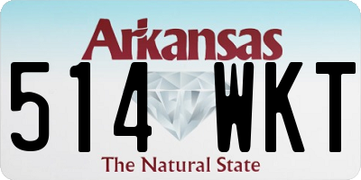 AR license plate 514WKT
