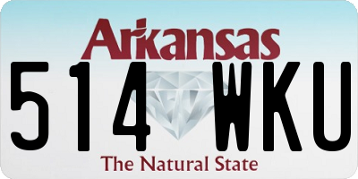 AR license plate 514WKU
