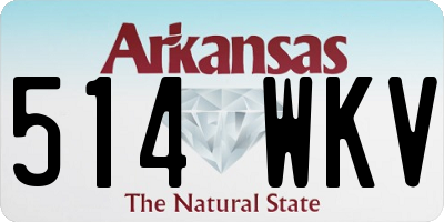 AR license plate 514WKV