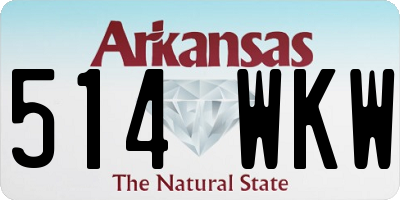 AR license plate 514WKW