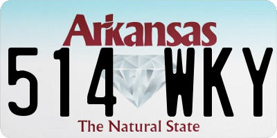 AR license plate 514WKY