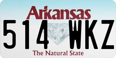 AR license plate 514WKZ