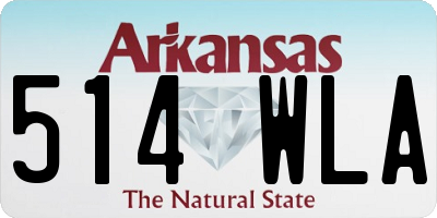 AR license plate 514WLA
