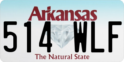 AR license plate 514WLF