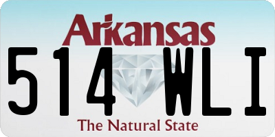 AR license plate 514WLI
