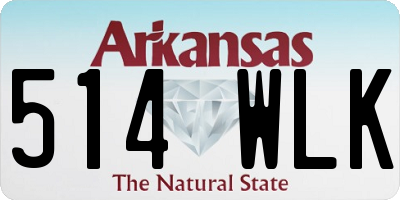 AR license plate 514WLK