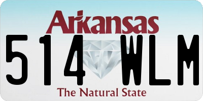 AR license plate 514WLM