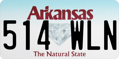 AR license plate 514WLN