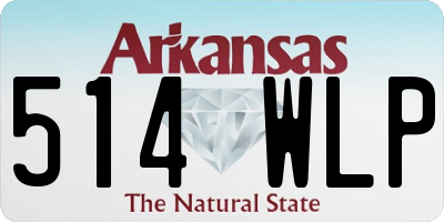 AR license plate 514WLP